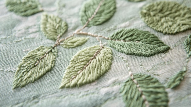 detal haftowanego listka